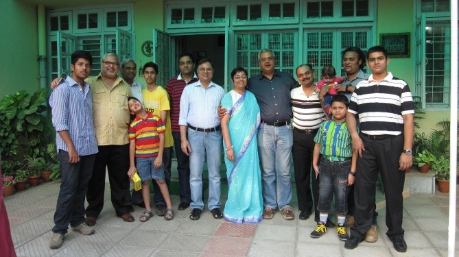 Vandana Ranjan with her brothers and family